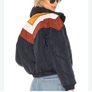 Free People Multicolor Chevron Jacket